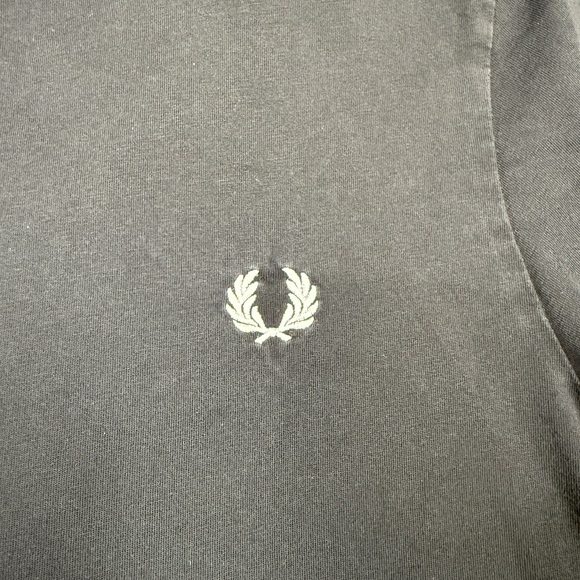 Fred Perry T Shirt Men's Size L Black Short Sleeve Crew Neck Preppy - Picture 3 of 8